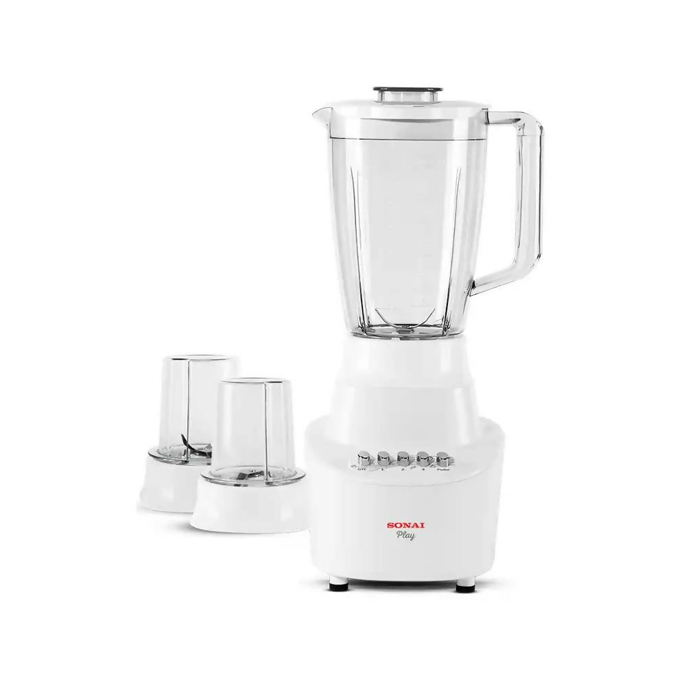 Sonai Electric Blender 400 Watt 1.5 Liter White MAR-2300. (International Warranty) Sonai Electric Blender 400 Watt 1.5 Liter White MAR-2300. (International Warranty)
